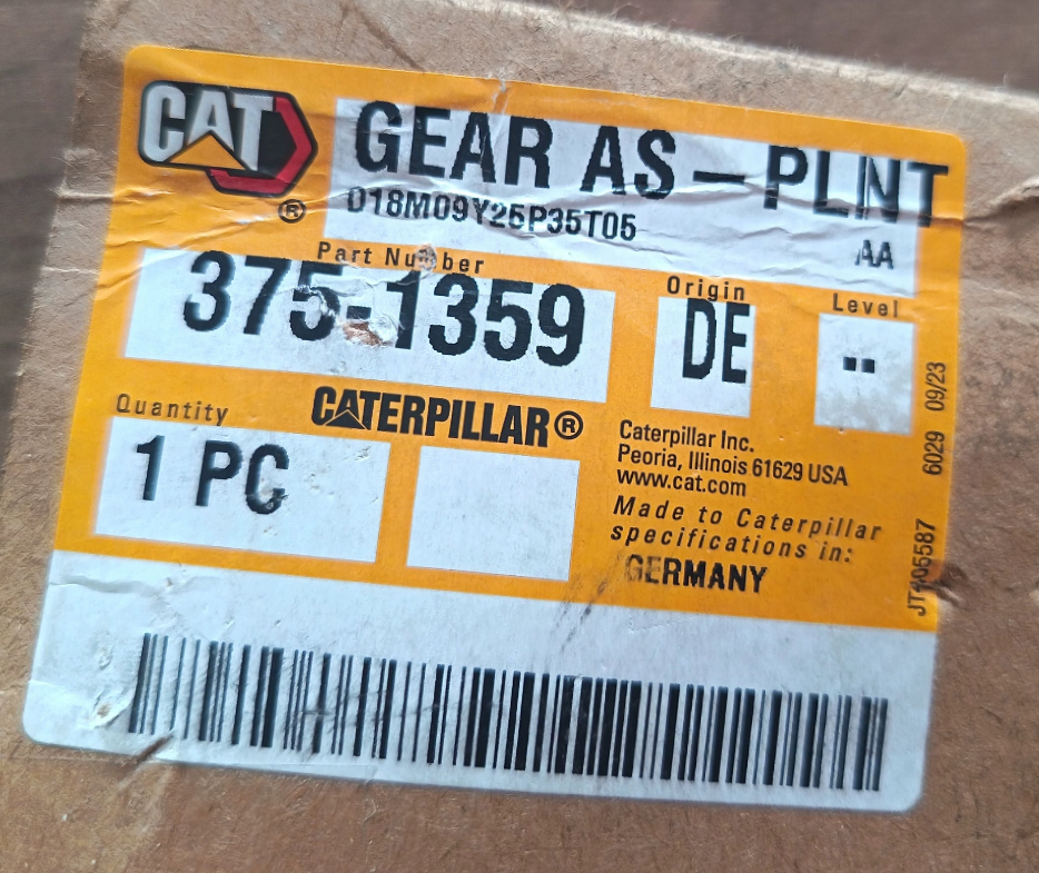 CAT M318MD 375-1359。3751359 GEAR-PLANETARY Caterpillar partsM315D, M316D, M317D 2, M318C, M318D, M318D MH, M322C, M322D, M322D MH Caterpillar CAT M318MD Hub Planet Gear Planetary Shaft Bearing 卡特轮挖 CA